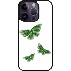 iPhone 15 Pro Case Hülle - Silikon schwarz Butterflies Spring 2026