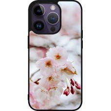 iPhone 15 Pro Case Hülle - Silikon schwarz Cherry tree Spring 2026