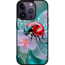 iPhone 15 Pro Case Hülle - Silikon schwarz Ladybird in bloom Spring 2026