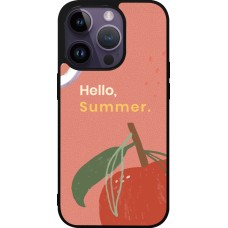 iPhone 15 Pro Case Hülle - Silikon schwarz Summer 2025 Hello summer