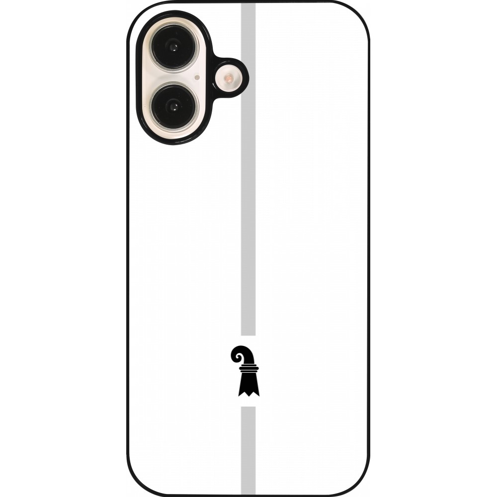 iPhone 16 Case Hülle - Kanton BS weiss