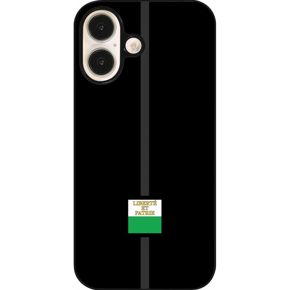 iPhone 16 Case Hülle - Kanton VD schwarz