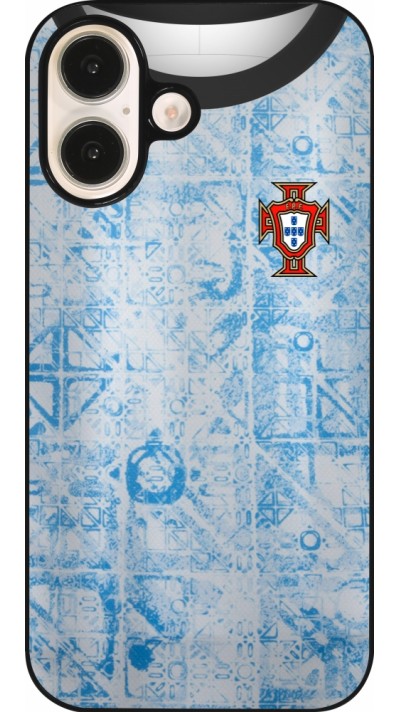 iPhone 16 Case Hülle - Portugal Away personalisierbares Fussballtrikot