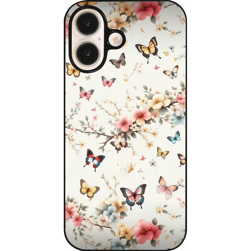 Coque iPhone 16 - Spring 25 Papillons Légers