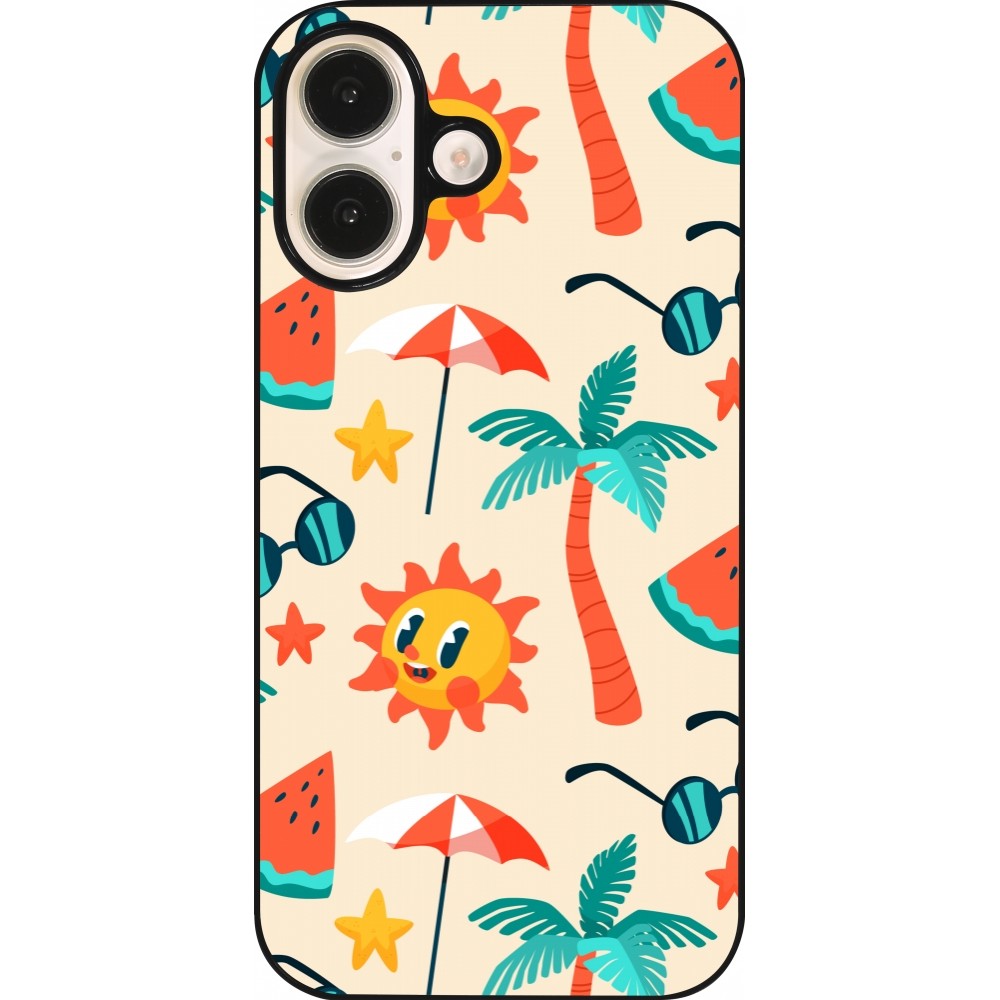 iPhone 16 Case Hülle - Summer 2025 Pattern soleil