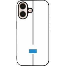 iPhone 16 Case Hülle - Silikon schwarz Kanton LU weiss