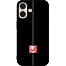 iPhone 16 Case Hülle - Silikon schwarz Kanton NW schwarz