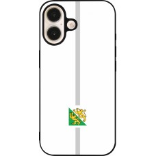 iPhone 16 Case Hülle - Silikon schwarz Kanton TG weiss