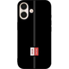iPhone 16 Case Hülle - Silikon schwarz Kanton VS schwarz