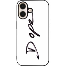 iPhone 16 Case Hülle - Silikon schwarz Dope