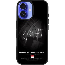 iPhone 16 Case Hülle - Silikon schwarz F1 Track 2025 Singapore