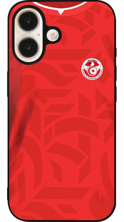 iPhone 16 Case Hülle - Silikon schwarz Tunesien 2022 personalisierbares Fussballtrikot iPhone 16 Case Hülle - Silikon schwarz Tunesien 2022 personalisierbares Fussballtrikot