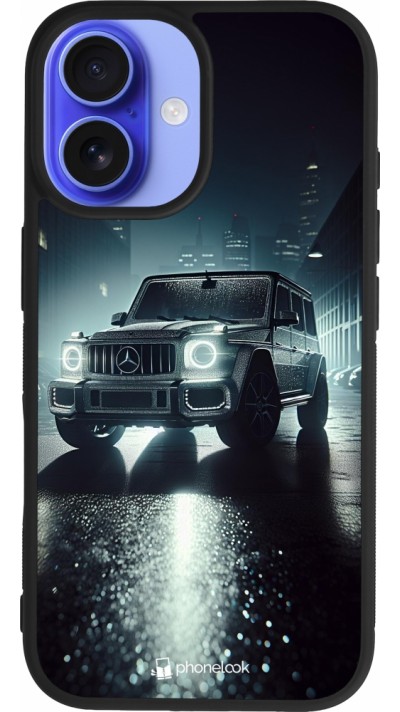 iPhone 16 Case Hülle - Silikon schwarz Mercedes G AMG Nacht