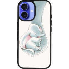 iPhone 16 Case Hülle - Silikon schwarz Mom 1903