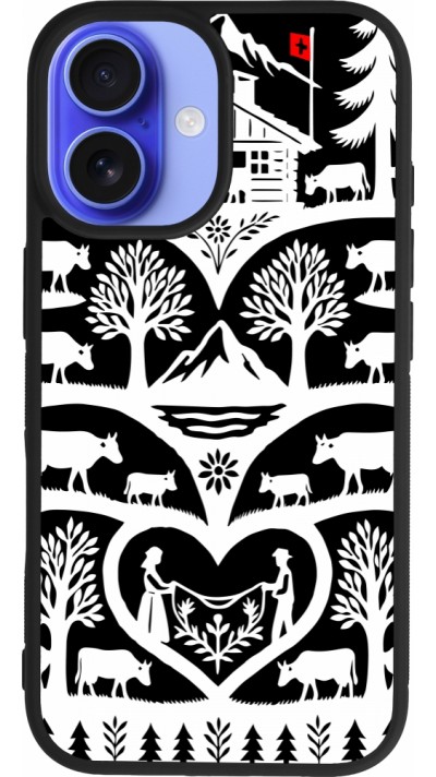 iPhone 16 Case Hülle - Silikon schwarz Poya Schweiz 2 schwarz