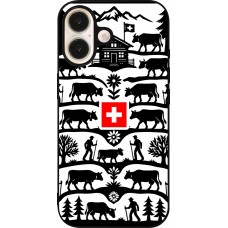 iPhone 16 Case Hülle - Silikon schwarz Poya Schweiz 3