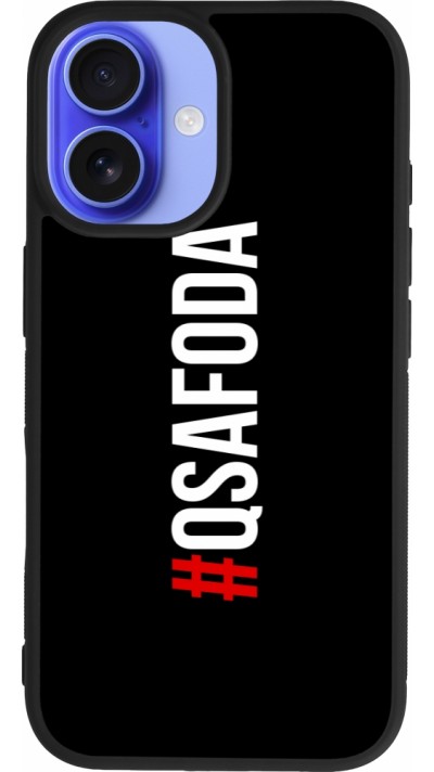 iPhone 16 Case Hülle - Silikon schwarz Qsafoda 1
