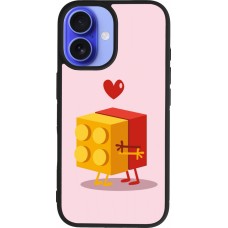 iPhone 16 Case Hülle - Silikon schwarz Saint Valentines Day 26 Puzzle