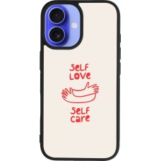 iPhone 16 Case Hülle - Silikon schwarz Saint Valentines Day 26 Self love self care