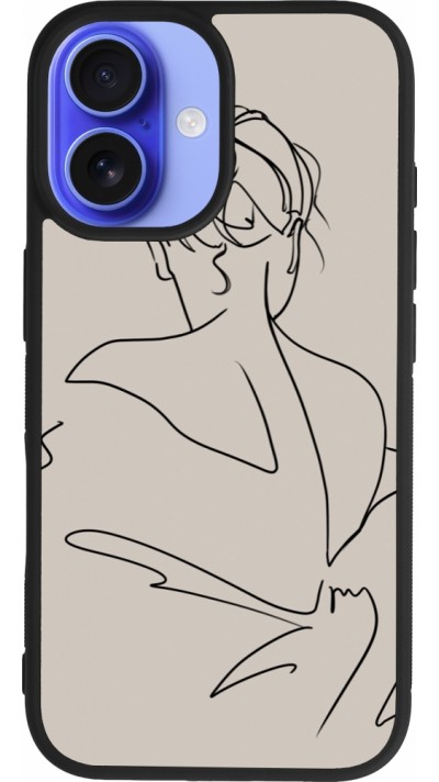 iPhone 16 Case Hülle - Silikon schwarz Salnikova 05