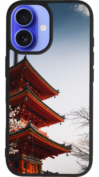 iPhone 16 Case Hülle - Silikon schwarz Spring 23 Japan