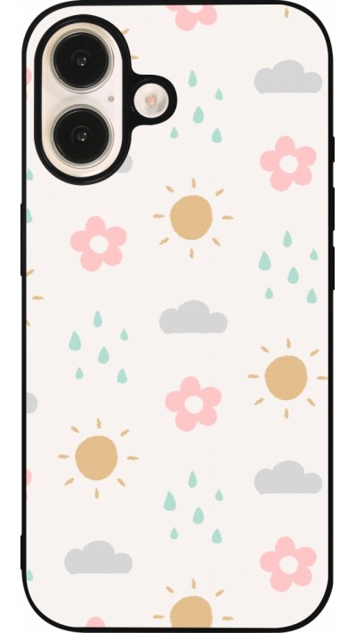 iPhone 16 Case Hülle - Silikon schwarz Spring 23 weather iPhone 16 Case Hülle - Silikon schwarz Spring 23 weather