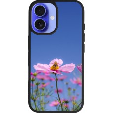 iPhone 16 Case Hülle - Silikon schwarz Bee on a flower Spring 2026