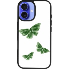 iPhone 16 Case Hülle - Silikon schwarz Butterflies Spring 2026