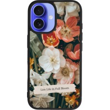 iPhone 16 Case Hülle - Silikon schwarz Full Bloom Spring 2026