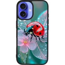 iPhone 16 Case Hülle - Silikon schwarz Ladybird in bloom Spring 2026