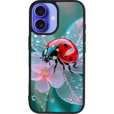 iPhone 16 Case Hülle - Silikon schwarz Ladybird in bloom Spring 2026