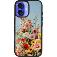 iPhone 16 Case Hülle - Silikon schwarz Spring flowers Spring 2026