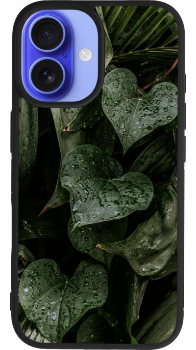 iPhone 16 Case Hülle - Silikon schwarz Spring 23 fresh plants