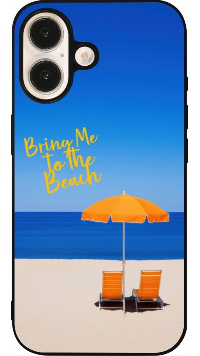 iPhone 16 Case Hülle - Silikon schwarz Summer 2025 Bring me to the beach iPhone 16 Case Hülle - Silikon schwarz Summer 2025 Bring me to the beach