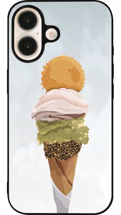 iPhone 16 Case Hülle - Silikon schwarz Summer 2025 Cornet