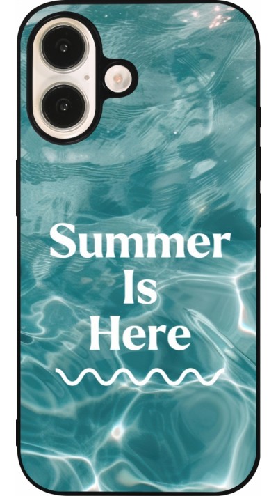iPhone 16 Case Hülle - Silikon schwarz Summer 2025 Summer is here