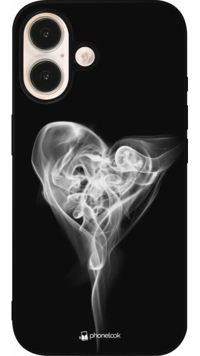 iPhone 16 Case Hülle - Silikon schwarz Valentine 2022 Black Smoke