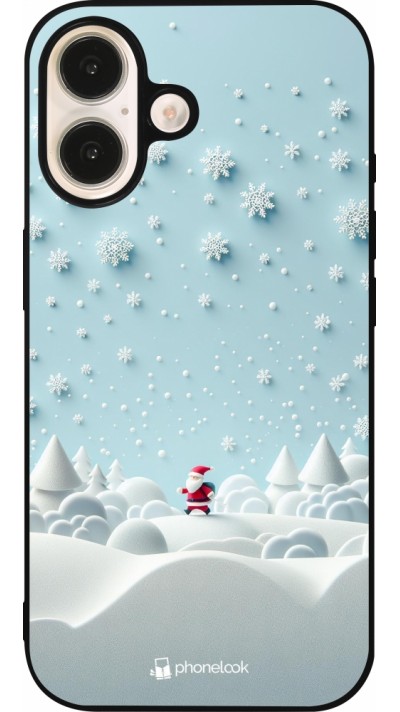 iPhone 16 Case Hülle - Silikon schwarz Weihnachten 2023 Kleiner Vater Schneeflocke iPhone 16 Case Hülle - Silikon schwarz Weihnachten 2023 Kleiner Vater Schneeflocke