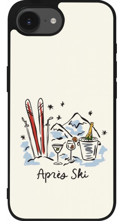 Coque iPhone 17e / 16e - Silicone rigide noir After the sky 2026