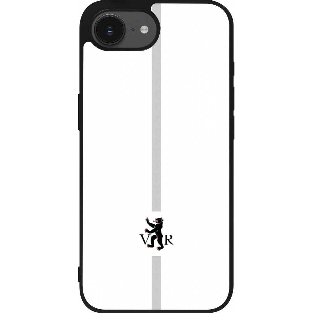 iPhone 16e Case Hülle - Silikon schwarz Kanton AR weiss
