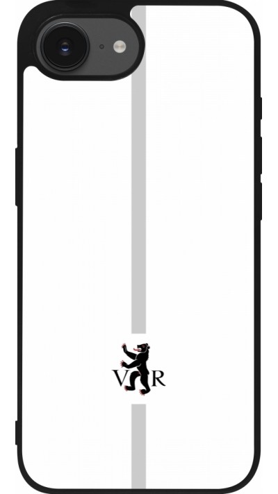 iPhone 16e Case Hülle - Silikon schwarz Kanton AR weiss