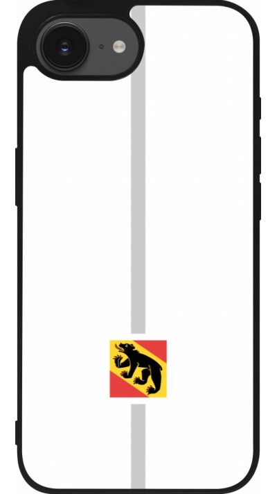 iPhone 16e Case Hülle - Silikon schwarz Kanton BE weiss