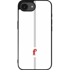 iPhone 16e Case Hülle - Silikon schwarz Kanton BL weiss