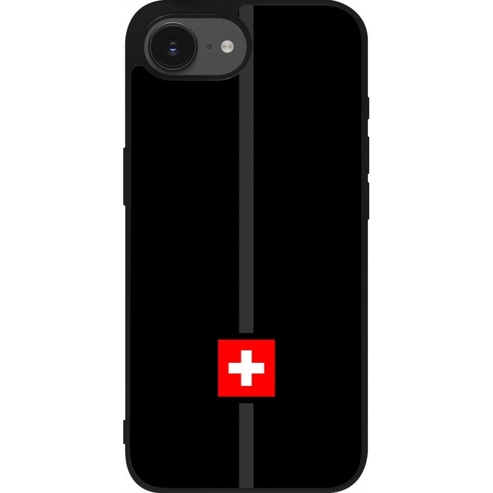 iPhone 16e Case Hülle - Silikon schwarz Kanton CH schwarz