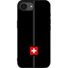 iPhone 16e Case Hülle - Silikon schwarz Kanton CH schwarz