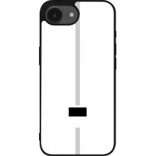 iPhone 16e Case Hülle - Silikon schwarz Kanton FR weiss