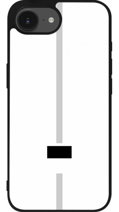 iPhone 16e Case Hülle - Silikon schwarz Kanton FR weiss