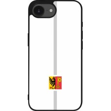 iPhone 16e Case Hülle - Silikon schwarz Kanton GE weiss
