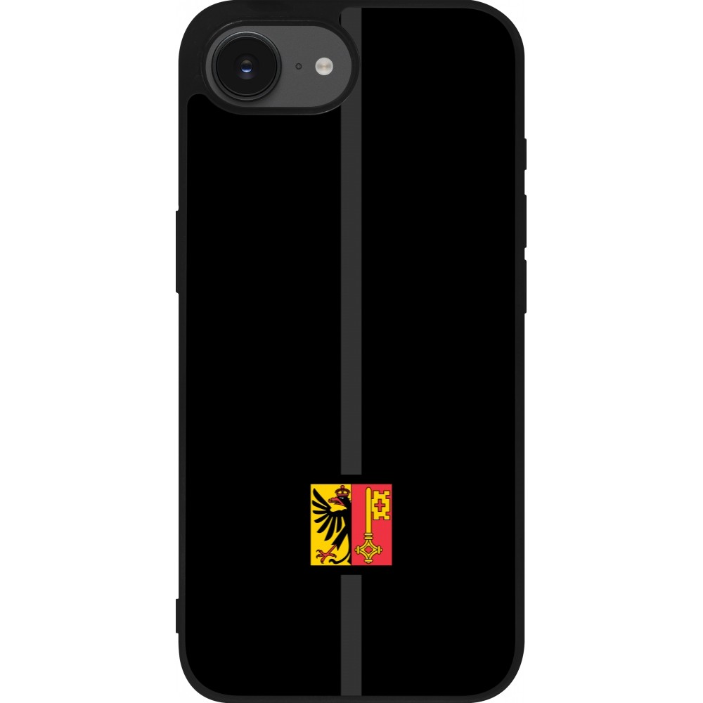 iPhone 16e Case Hülle - Silikon schwarz Kanton GE schwarz