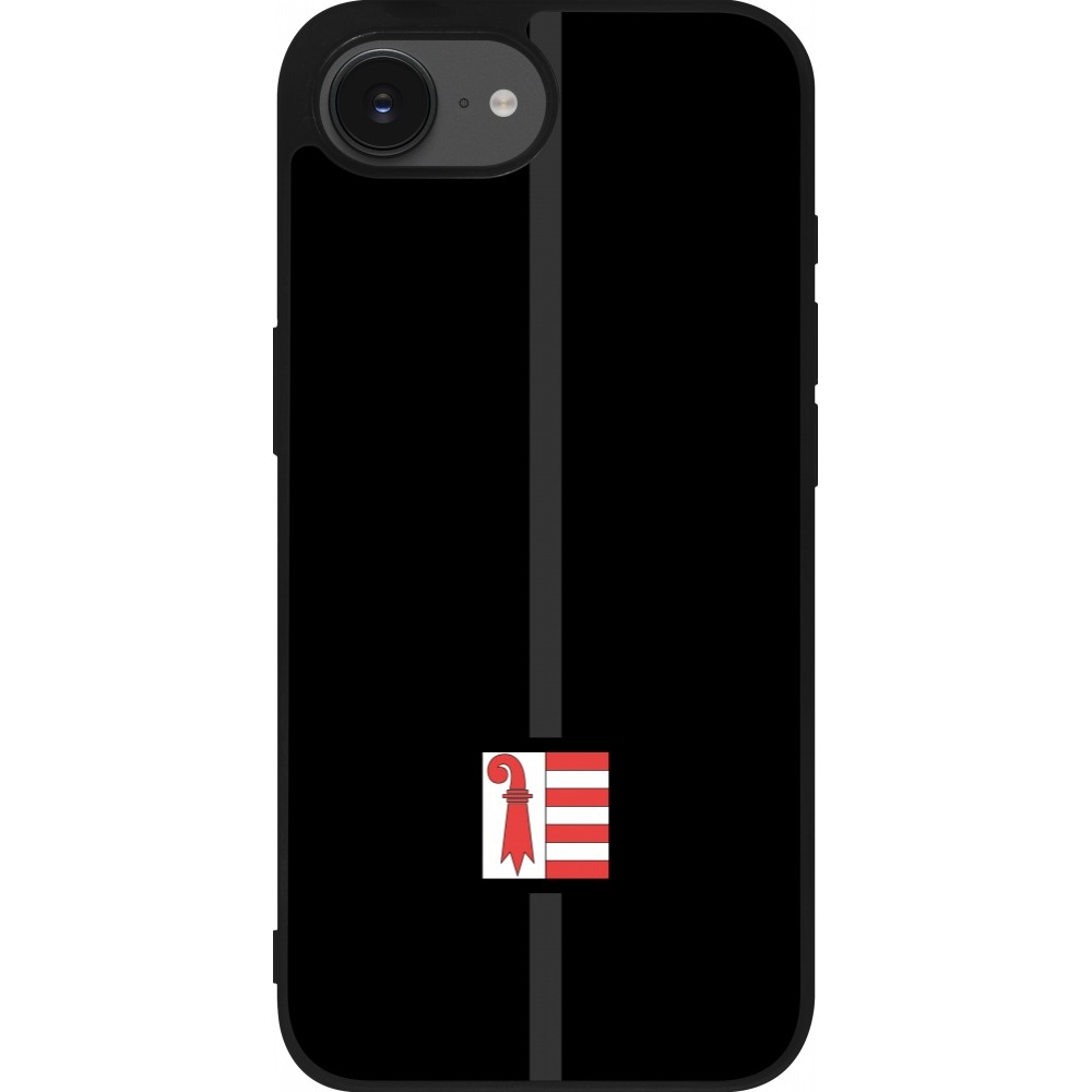 iPhone 16e Case Hülle - Silikon schwarz Kanton JU schwarz